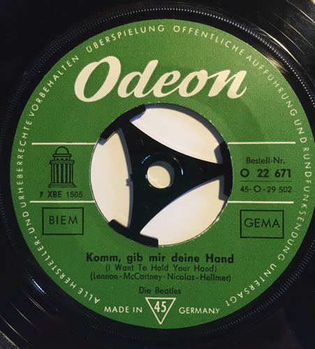 The Beatles a rare 7 inch single sung in German