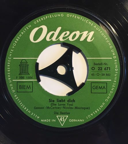 The Beatles a rare 7 inch single sung in German