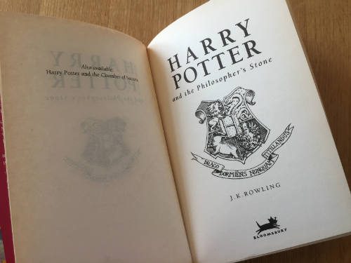 Harry Potter and the Philosopher's Stone first edition