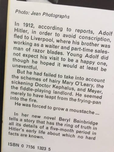Beryl Bainbridge, Young Adolf