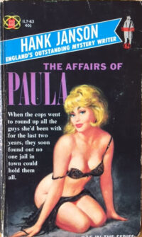 Hank Janson, The Affairs of Paula, vintage paperback