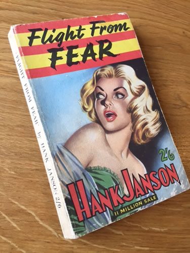 Hank Janson paperback, Flight from Fear