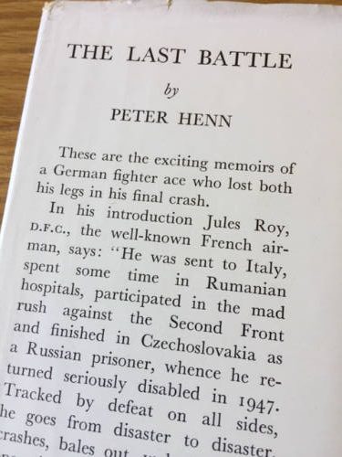 The Last Battle, Memoirs of a German Fighter Ace