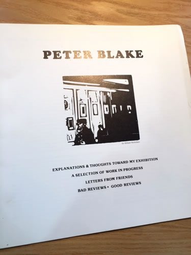 Peter Blake booklet 1983