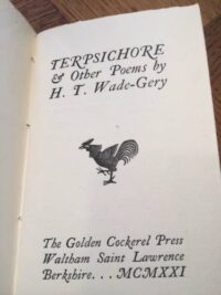 Terpsichore and Other Poems, Golden Cockerel Press