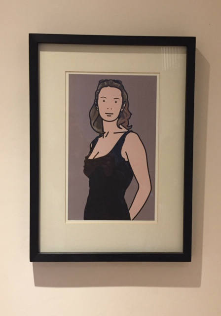 Monique With Evening Dress, Julian Opie Print