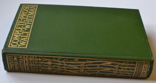 Front cover of Book Complete Prose by Walt Whitman