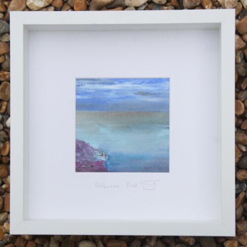Painting of Pothcurno East beach, Cornwall